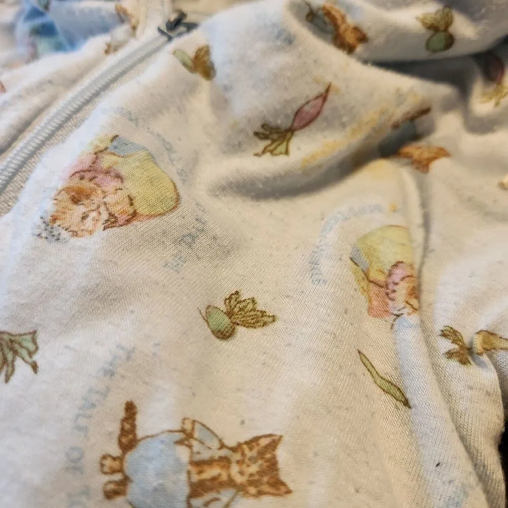 Vintage Peter Rabbit Reversible Infant Bunting Snowsuit - 0-6 mos Measurements